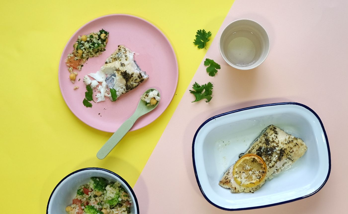 Poached Haddock with Vegetable Tabbouleh