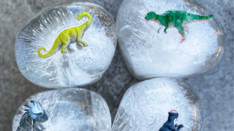 Dinosaur ice eggs
